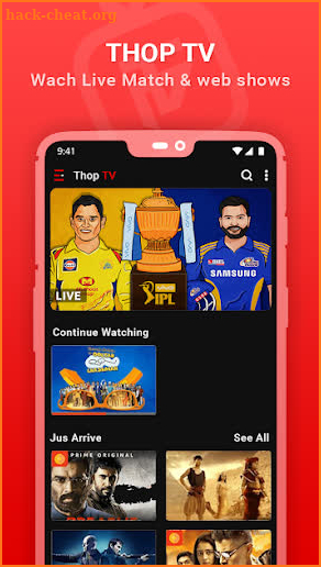 Thop TV - Free Live Cricket TV 2021 Guide screenshot