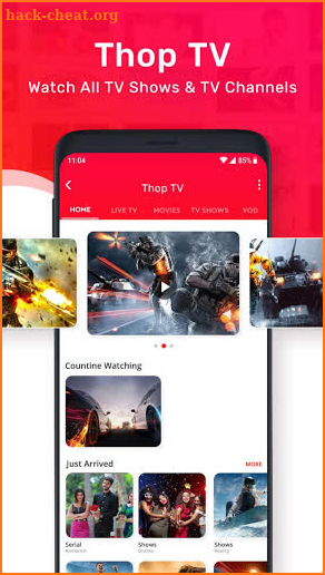 Thop TV: Free Live Tv movies 2021 Guide screenshot