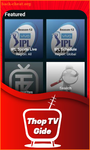 Thop Tv Guide - Tips of Live & Free TV screenshot
