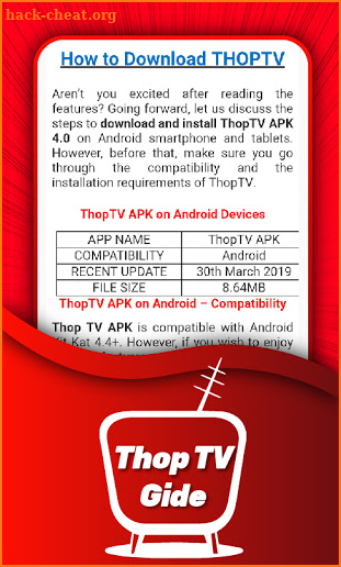 Thop Tv Guide - Tips of Live & Free TV screenshot