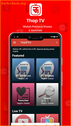 Thop TV : Live Cricket Score screenshot