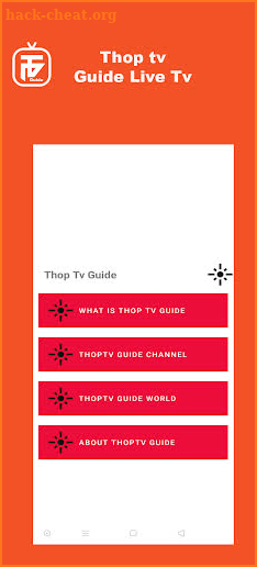 Thop Tv - Live Cricket TV Free Thop Tv Guide screenshot