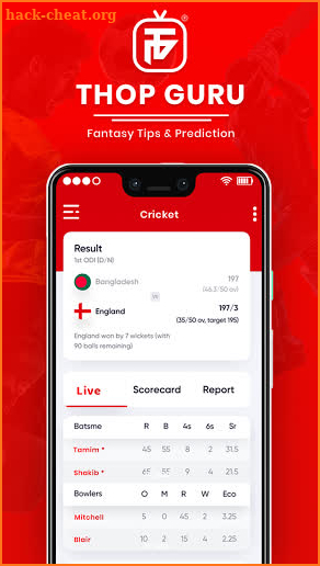 ThopGuru : Fantasy Cricket Prediction & Tips, Thop screenshot