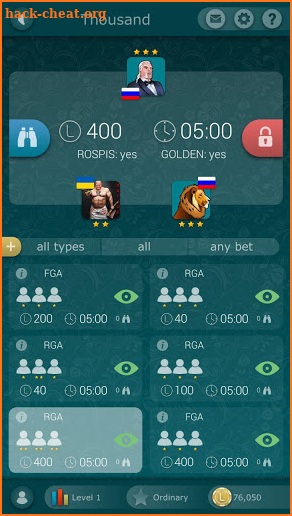 Thousand LiveGames - free online card game 1000 screenshot