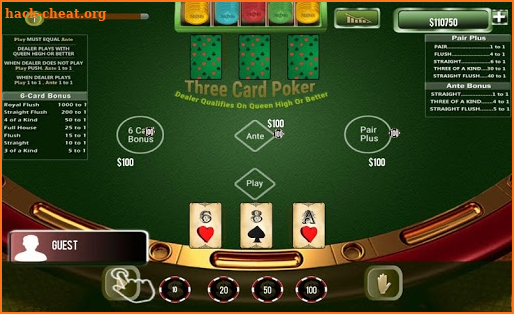Three Card Poker screenshot