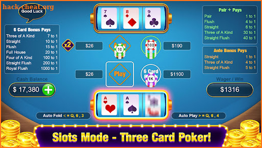 Three Card Poker - Casino Game screenshot