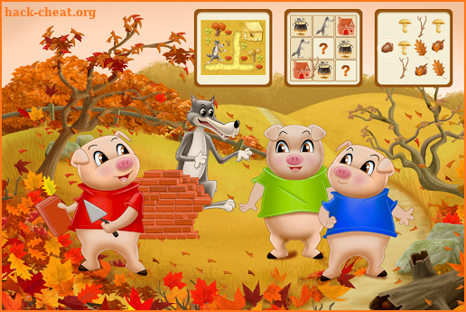 Three Little Pigs - Fairy Tale with Games Free screenshot
