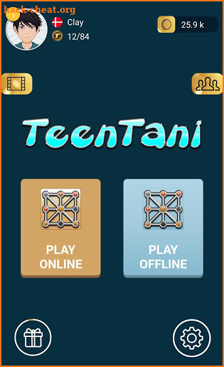 Three Men's Morris Online -Three Beads (TeenTani) screenshot