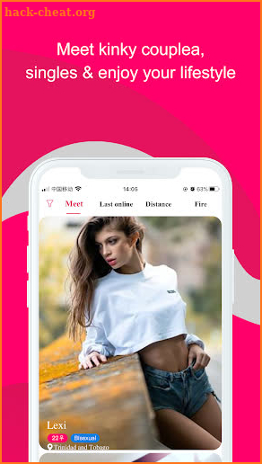 Threesome Hookup Dating app screenshot