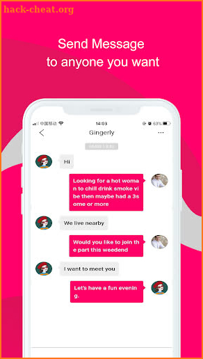 Threesome Hookup Dating app screenshot