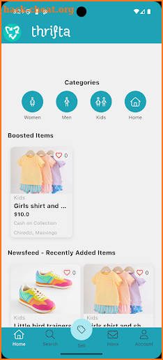 Thrifta screenshot