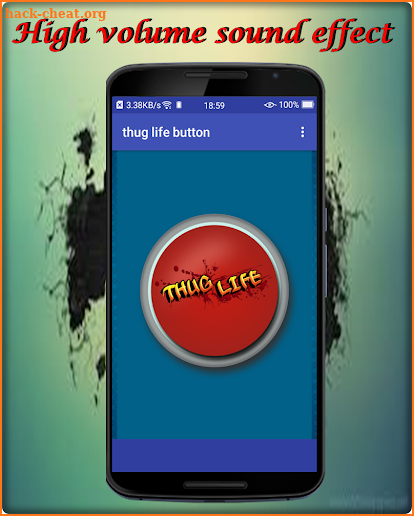 Thug life button screenshot