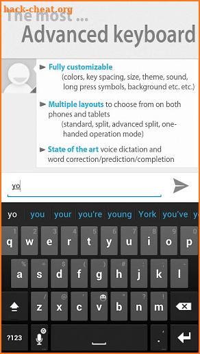 Thumb Keyboard screenshot