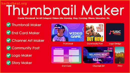 Thumbnail Maker & Channel art screenshot
