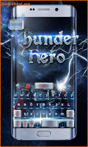 Thunder Hero GO Keyboard Theme screenshot