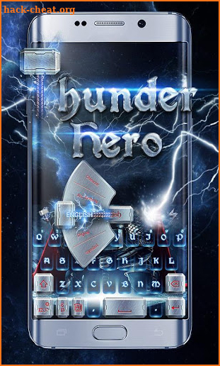 Thunder Hero GO Keyboard Theme screenshot