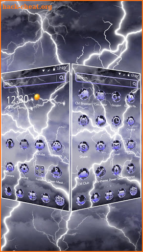 Thunder Lightning Theme screenshot
