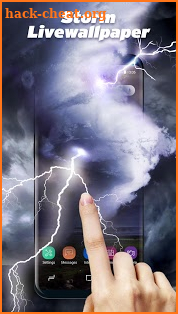Thunder Storm Lightning Live Wallpaper screenshot