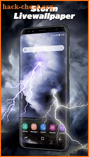 Thunder Storm Lightning Live Wallpaper screenshot
