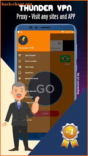 Thunder VPN Lite - The Best VPN for Android screenshot