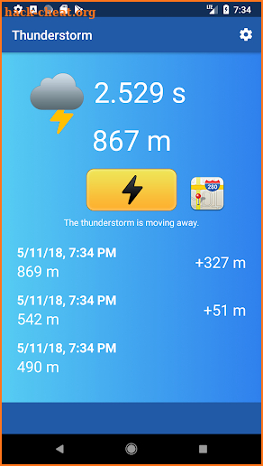 Thunderstorm - Distance from Lighting screenshot