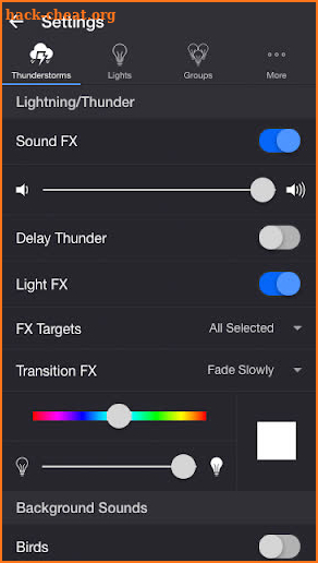 Thunderstorm for LIFX screenshot