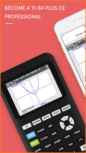 TI-84 CE Graphing Calculator Manual TI 84 screenshot