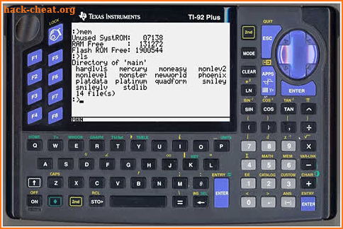 TI-92 Emulator Calculator screenshot