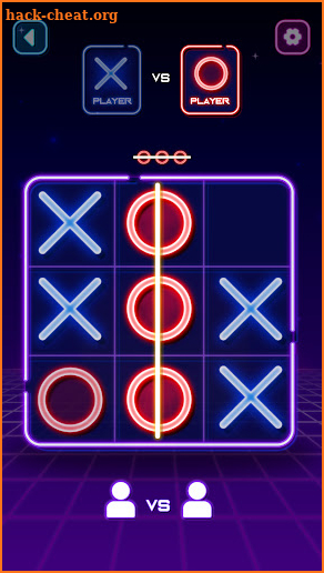 Tic Tac Toe Glow: 2 Player XO screenshot