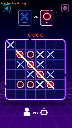 Tic Tac Toe Glow: 2 Player XO screenshot