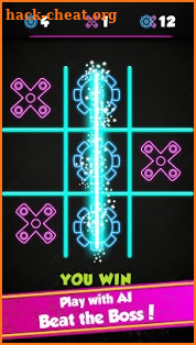 Tic Tac Toe Glow - Fidget Spinner screenshot