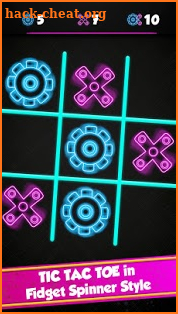 Tic Tac Toe Glow - Fidget Spinner screenshot