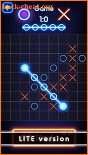 Tic Tac Toe glow - Free Puzzle Game screenshot