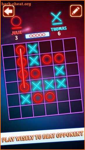 Tic Tac Toe - Puzzle Free Glow Game screenshot