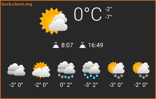 Tick Chronus Weather Icons screenshot
