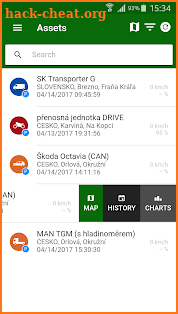 TICK tracker screenshot