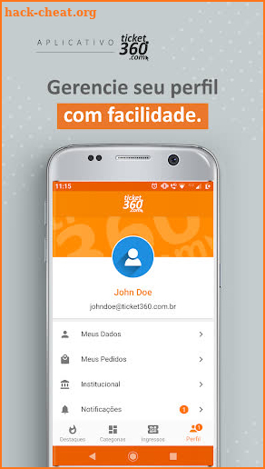 Ticket360 Ingressos + Eventos screenshot