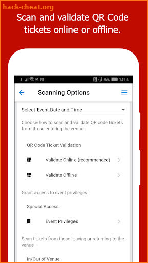 Ticketing.events QR Code Ticket Scanner screenshot