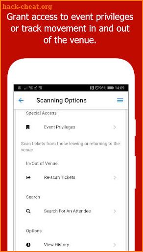 Ticketing.events QR Code Ticket Scanner screenshot