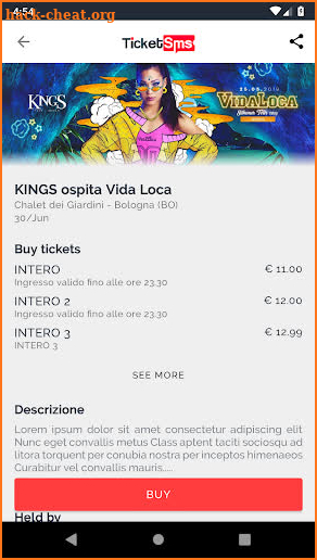 TicketSms screenshot