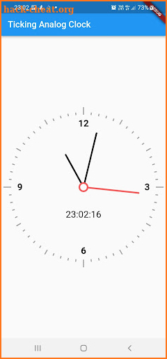 Ticking Analog Clock screenshot