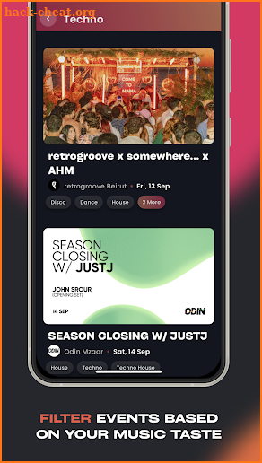 Tick'it - Explore Music Events screenshot