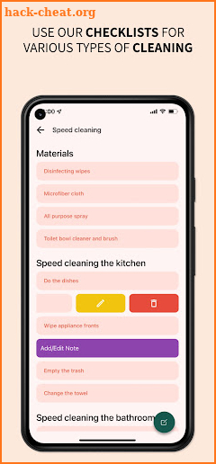 Tidy: Home Cleaning Checklists screenshot