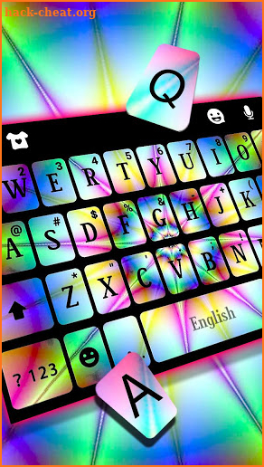 Tie Dye Spiral Keyboard Theme screenshot