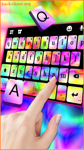 Tie Dye Swirls Keyboard Theme screenshot
