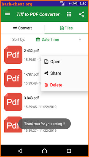 TIFF to PDF Converter screenshot