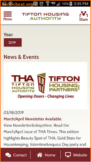 Tifton Housing Authority GA screenshot