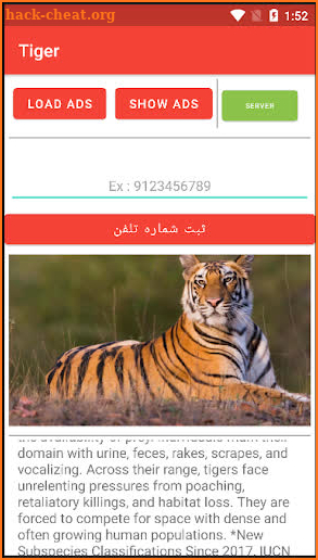 Tiger screenshot