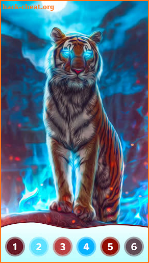 Tiger Coloring Book Color Game screenshot