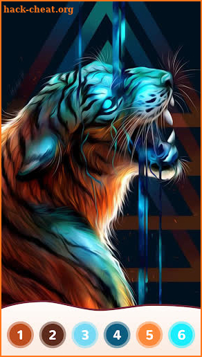 Tiger Coloring Book Color Game screenshot